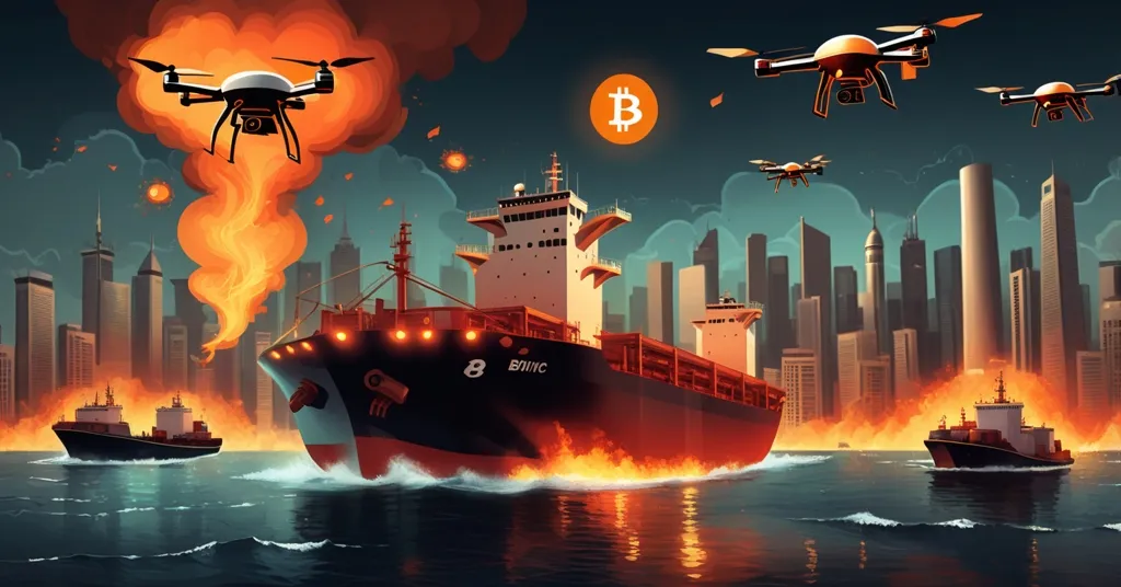 Iran’s Gulf Drone Strikes Escalate as Bitcoin Surges Past $75,000 Amid Market Shifts