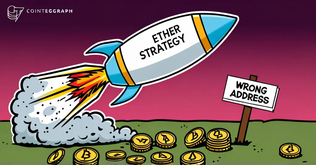 Ether Strategy Loses $535K in ETH Due to Pre-Launch Error: DeFi’s Technical Risks Exposed