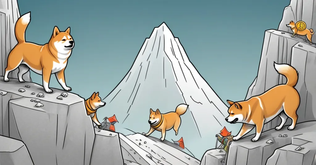 Bitcoin Squeezed Between EMAs: Shiba Inu and Dogecoin Struggle